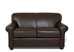 Calgary Leather Sleeper Sofa by Savvy (Twin) in Durango Expresso