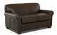 Calgary Leather Sleeper Sofa by Savvy (Twin) Side View in Durango Expresso