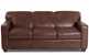 Savvy Geneva Leather Sleeper Sofa in Sassari Light Brown (Queen)