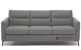 Natuzzi Editions Caffaro Leather Sleeper Sofa in Le Mans Steel Grey 15D1 (Queen) (C008-266)
