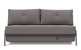Innovation Living Cubed Sleeper (Queen) with Chrome Legs in 521 Mixed Dance Grey