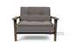 Innovation Living Dublexo Frej Sleeper (Chair) with Smoked Oak Legs in 521 Mixed Dance Grey