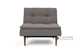 Innovation Living Dublexo Styletto Sleeper (Chair) with Dark Wood Legs in 521 Mixed Dance Grey
