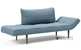 Innovation Living Zeal Daybed Styletto Sleeper (Twin) with Dark Wood Legs in 525 - Mixed Dance Light Blue
