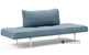 Innovation Living Zeal Daybed Sleeper (Twin) with Aluminum Legs in 525 - Mixed Dance Light Blue