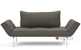 Innovation Living Zeal Daybed Sleeper (Twin) with Aluminum Legs in 216 - Flashtex Dark Grey