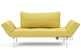 Innovation Living Zeal Daybed Sleeper (Twin) with Aluminum Legs in 554 - Soft Mustard Flower