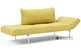 Innovation Living Zeal Daybed Sleeper (Twin) with Aluminum Legs in 554 - Soft Mustard Flower