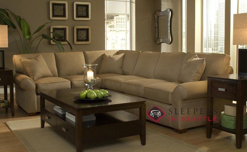 Elegance prik Mellem Customize and Personalize Seattle True Sectional Fabric Sofa by Savvy |  True Sectional Size Sofa Bed | SleepersInSeattle.com