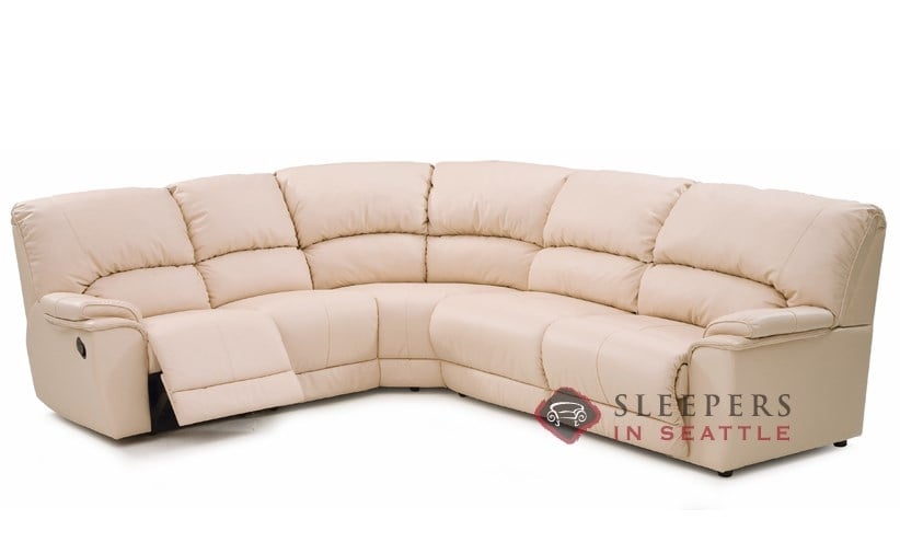 Palliser True Sectional Leather Sofa, Reclining Sleeper Sofa Sectional