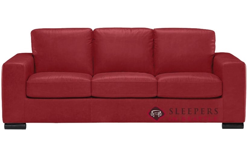 Queen Leather Sofa By Natuzzi, Leather Queen Size Sofa Sleeper