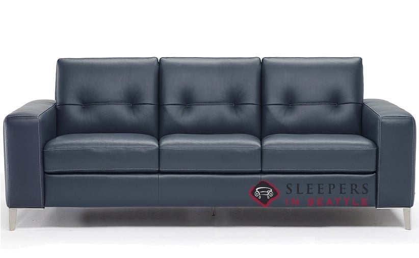 B883 Queen Leather Sofa By Natuzzi, Black Leather Sleeper Sofa Queen