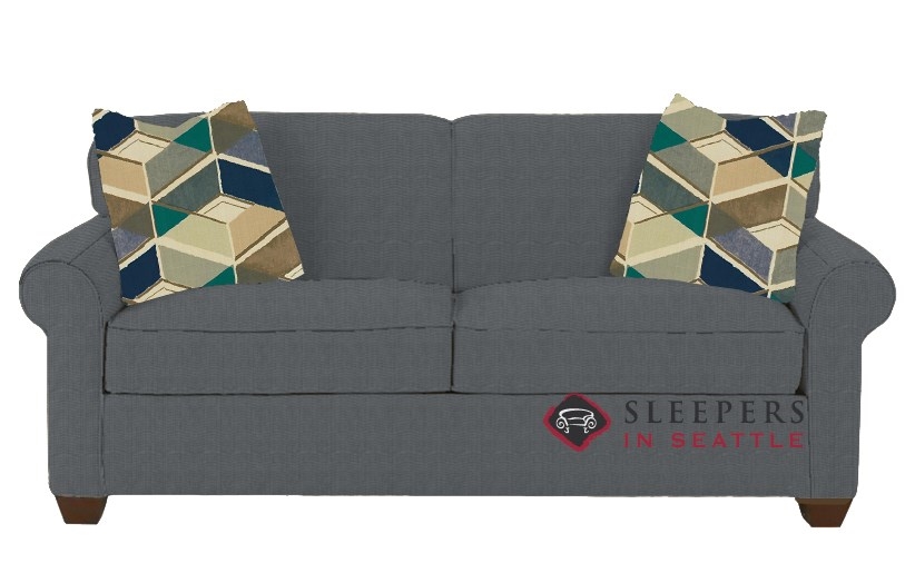 Savvy Calgary Sleeper Sofa In Microsuede Charcoal Full Savvy Calgary Sleeper In Microsuede Charcoal Full