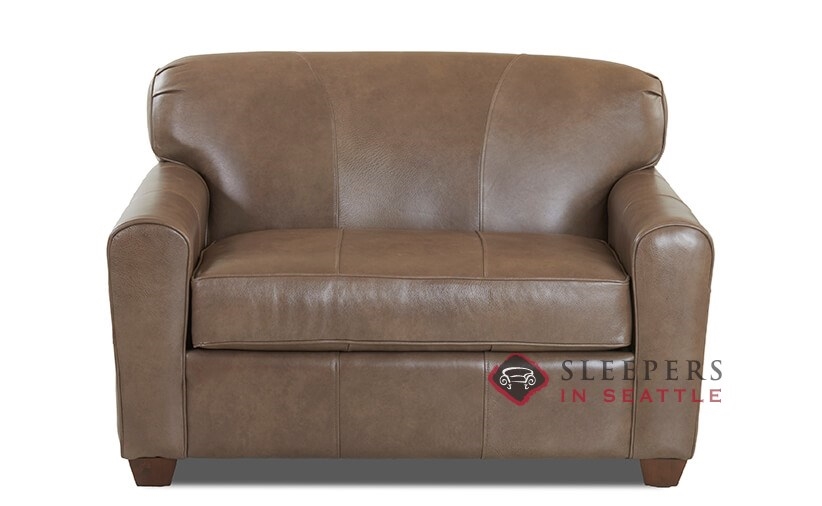 Zurich Chair Leather Sofa, Tan Leather Sleeper Sofa
