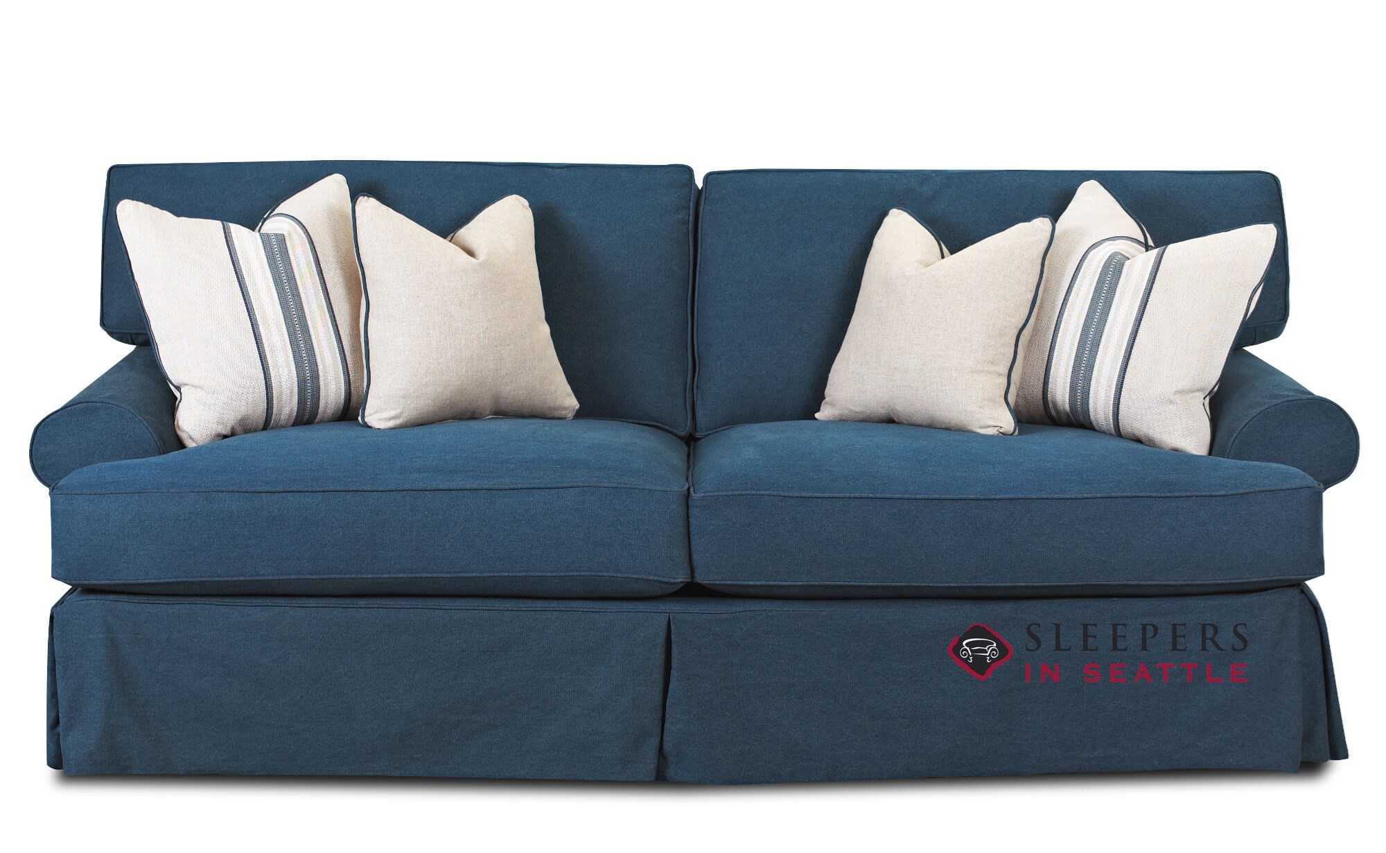 Signature Design by Ashley® Marleton 2-Piece Denim Sleeper Sectional with  Chaise | Becker Furniture | Twin Cities, Minneapolis, St. Paul, MN