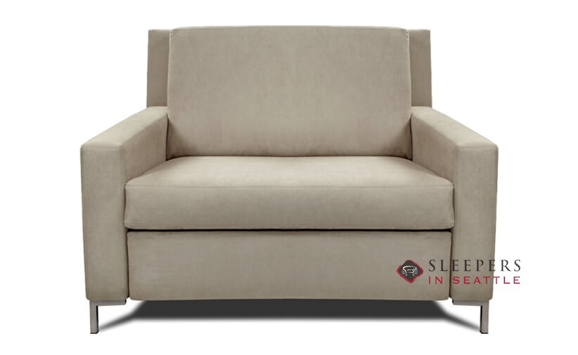 Personalize Bryson Chair Fabric Sofa, American Leather Twin Sleeper Sofa