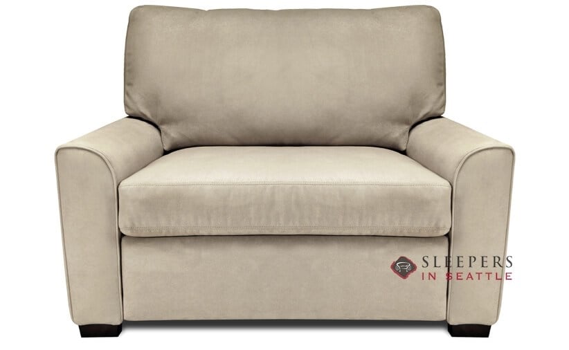 Personalize Klein Twin Fabric Sofa, American Leather American Upholstery Sleeper Sofa