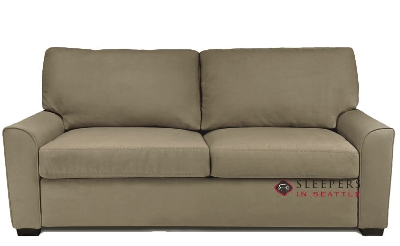 Quick Ship Klein Queen Fabric Sofa By, Leather Memory Foam Sleeper Sofa