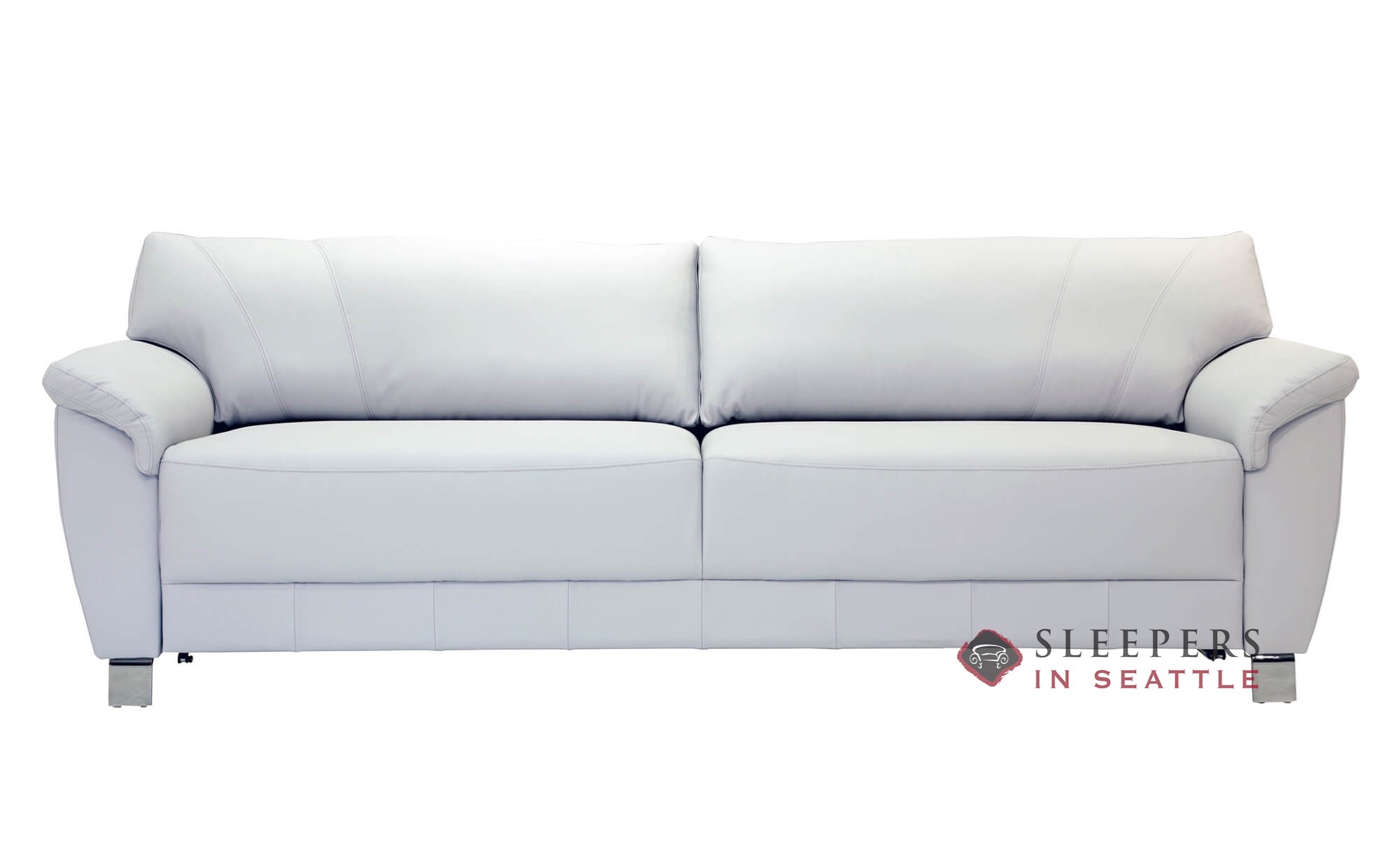 Grace By Luonto Full Sofa Bed, Sleeper Sofa Leather White