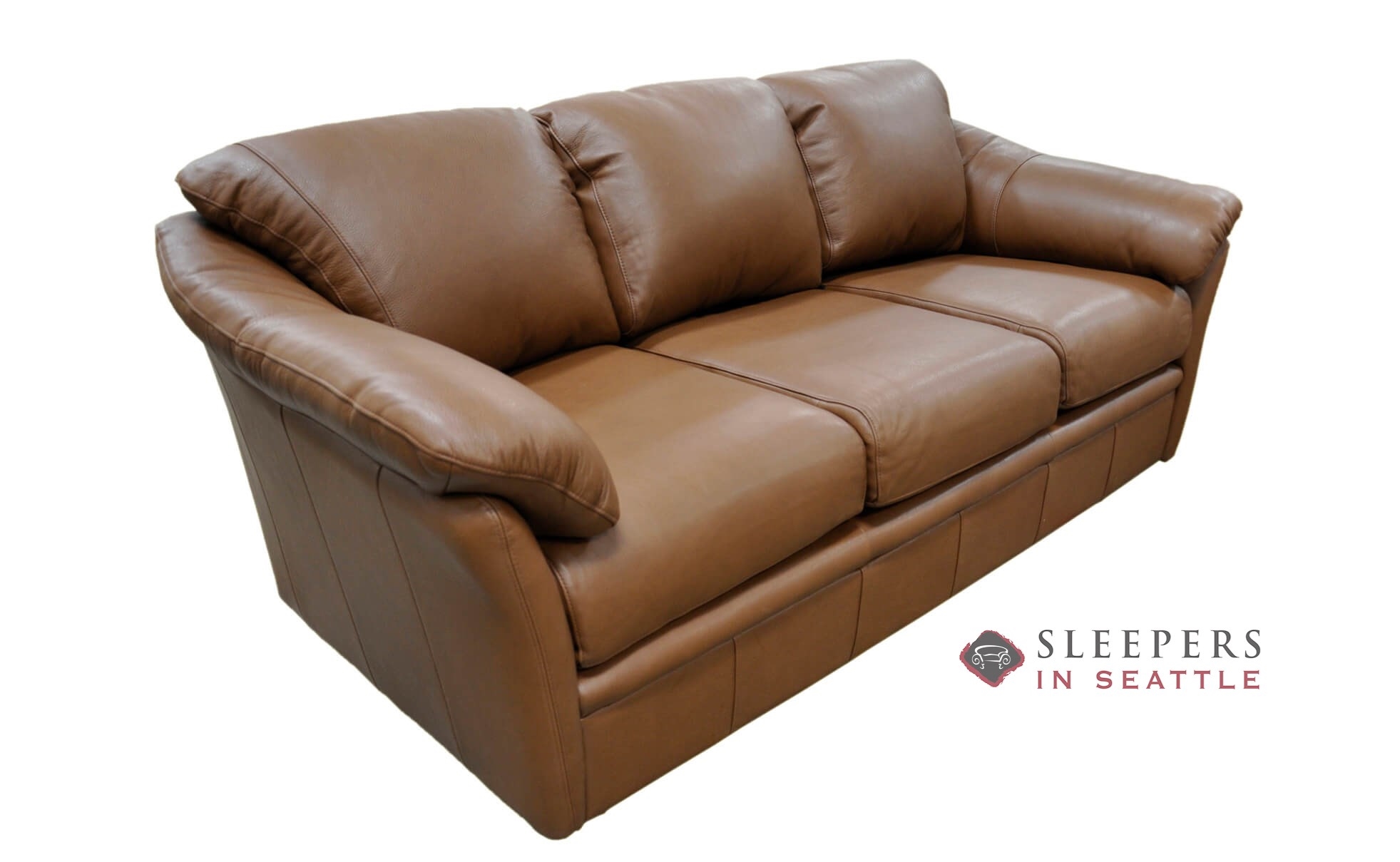 omnia city sleek leather sofa
