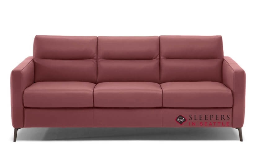 Caffaro Queen Leather Sofa By Natuzzi, Queen Sofa Bed Leather