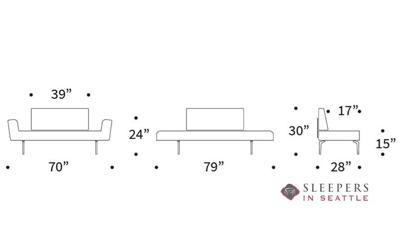 Quick-Ship Zeal Twin Fabric Sofa by | Fast Shipping Zeal Twin Sofa Bed